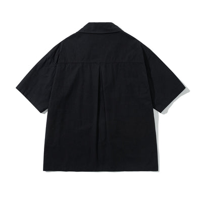 Camisa Cargo Retro con Bordados Divertidos - Estilo Casual de Verano - Image 15