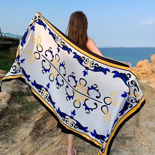 Toalla de Playa Étnica Reversible - Diseño Dual - Image 29