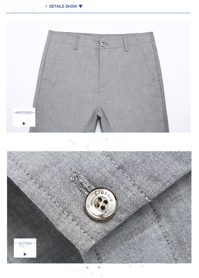 Pantalones Vaqueros Tencel Rectos Hombre Verano Cintura Alta Talla Grande - Image 10
