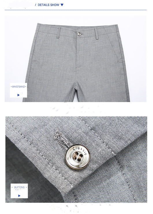 Pantalones Vaqueros Tencel Rectos Hombre Verano Cintura Alta Talla Grande - Image 10