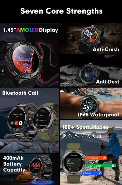 Reloj Deportivo Inteligente T53 con Llamadas Bluetooth, Pantalla AMOLED 1.43" y Monitoreo de Salud - Image 16