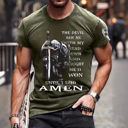 Playera Hombre Impresión 3D Verano Transpirable Manga Corta - Image 18