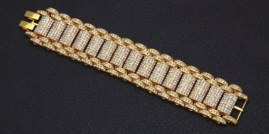 Pulsera de Eslabones con Diamantes Hip-hop Urbano para Hombre - Image 6