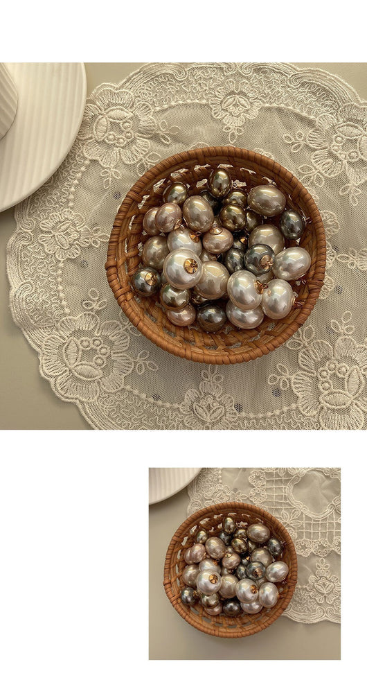 Botón Decorativo Dorado con Perla - Image 11