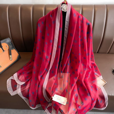 Pañuelo de Seda Suave Largo Elegante Versátil - Image 19