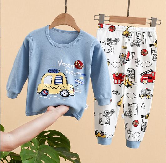 Pijama Infantil de Algodón con Estampados Divertidos - Image 17