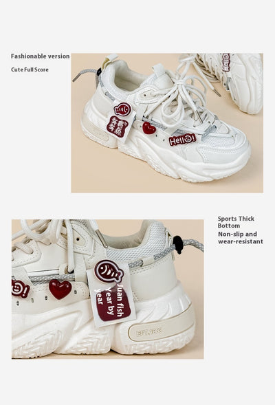 Zapatillas Deportivas Blancas con Suela Gruesa para Mujer - Image 16