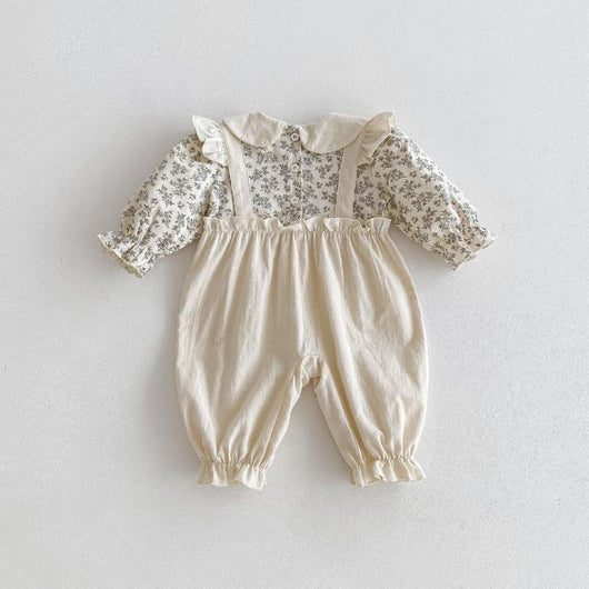 Enterizo Largo para Bebé Niña con Diseño de Dos Piezas y Tirantes - Image 14
