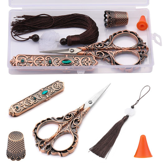 Kit Retro de Costura Completo con Dedal, Aguja y Accesorios en Caja - Image 3
