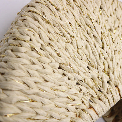 Bolsa de Mano Lunar con Asa de Madera y Paja - Image 9