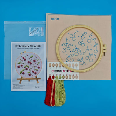 Kit de Bordado Europeo con Motivos de Frutas Tropicales - Image 18