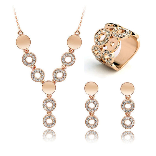 Conjunto de 3 Piezas: Aretes y Anillo de Cristal de la Felicidad - Image 9
