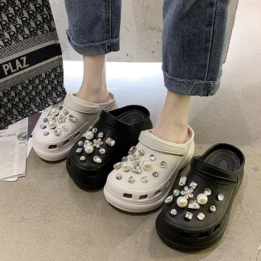 Sandalias Tipo Zueco para Mujer Verano Suela Gruesa Aumentada - Image 7
