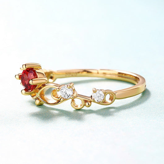 Anillo Corona de Flores Plata Japón Lujo Ligero - Image 4