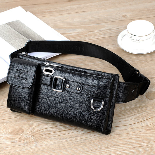 Bolsa de Cintura Cuero Genuino para Hombre - Riñonera Premium Crossbody - Image 5
