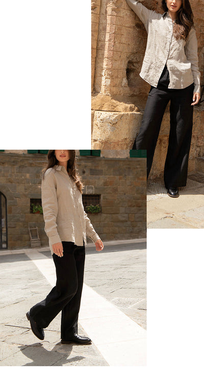 Cardigan Slim Fit de Lino y Algodón - Blusa Casual Elegante para Mujer - Image 12