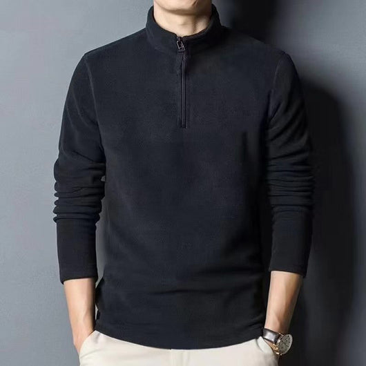 Sudadera Térmica con Cuello Mock Estilo Hoodie para Hombre - Image 2