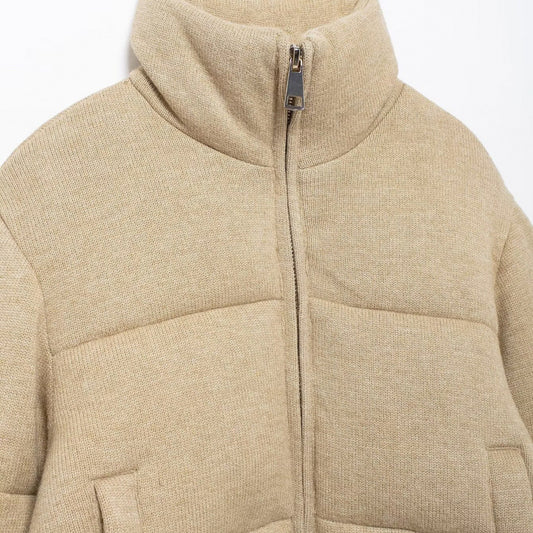 Chaqueta de Algodón con Cuello Mao - Estilo Europeo y Americano - Image 2