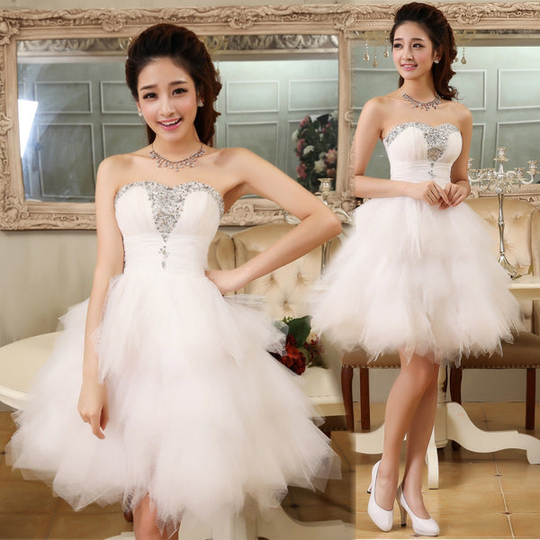Vestido Corto Tipo Bandeau para Fiesta y Eventos Elegantes