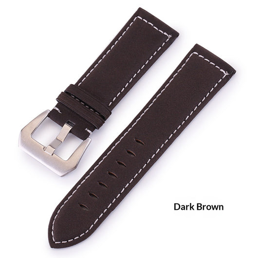 Correa de Reloj en Cuero Gamuza Premium Costura Artesanal Gruesa - Image 20