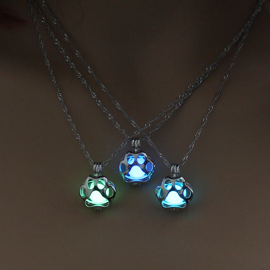 Collar Luminoso Hueco con Diseño de Pata de Perro - Image 11