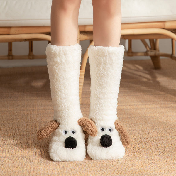 Calcetines Térmicos Antideslizantes con Diseño de Perrito para Mujer - Image 6