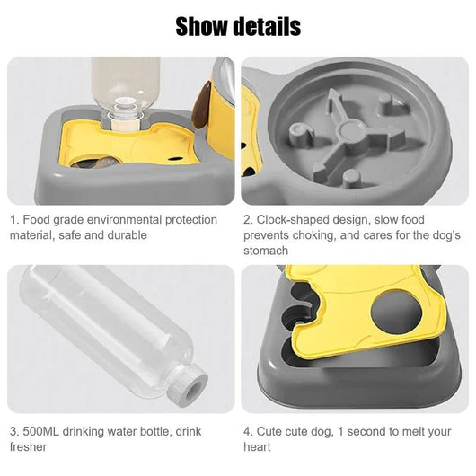 Comedero y Bebedero para Mascotas con Diseño Ergonómico Inclinado 15° - Image 10