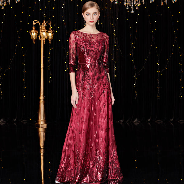 Vestido de Noche Largo Elegante para Mujer