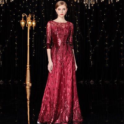 Vestido de Noche Largo Elegante para Mujer