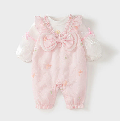 Conjunto de Pelele para Bebé Niña Primavera-Otoño Celebración de Cien Días - Image 7