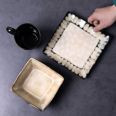Juego de Plato y Tazón Creativo para Uso Individual