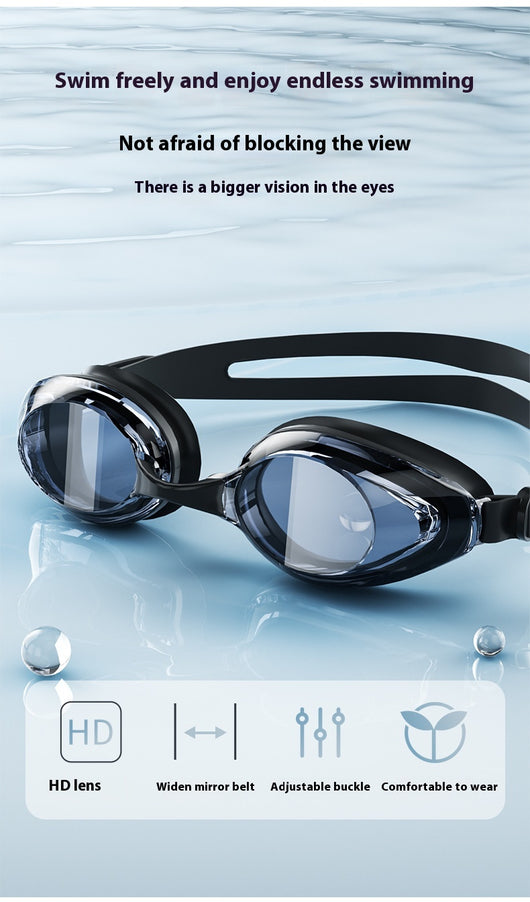 Gafas de Natación HD Anti-Empaño con Gorro - Marco Grande Impermeable - Image 20