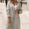Abrigo Trench Texturizado Holgado con Capucha - Largo Medio