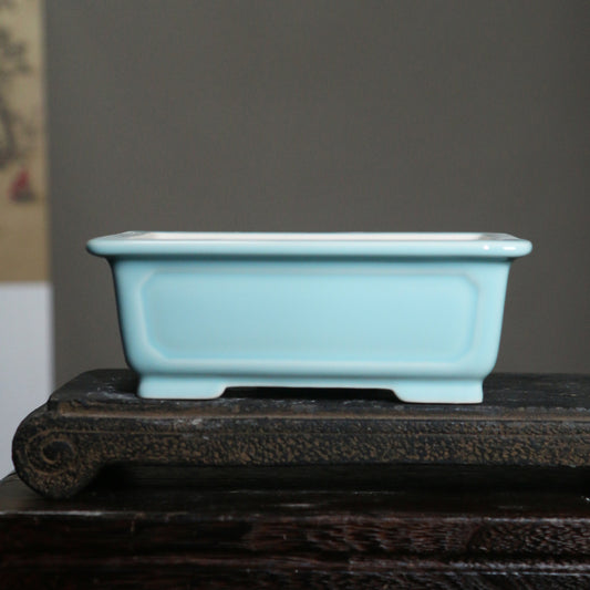 Maceta Rectangular de Cerámica Arena Púrpura