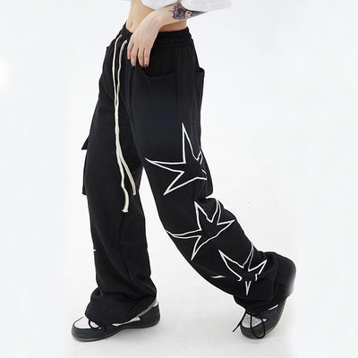 Pantalones Anchos de Cinco Estrellas para Hombre - Image 4