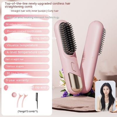 Peine Iónico Inalámbrico 2 en 1 para Cuidado del Cabello - Image 8