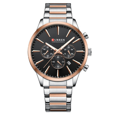 Reloj de Negocios Impermeable para Hombre con Calendario de Seis Manecillas - Image 5