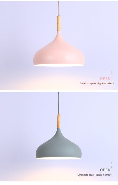 Lámpara Colgante LED Macaron de Aluminio - Diseño Decorativo Moderno - Image 22