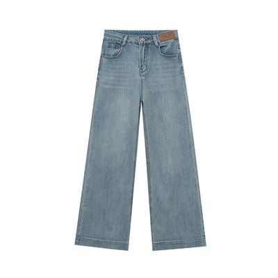 Jeans Talle Alto Elásticos Lavados con Corte Amplio y Cintura Ajustada - Image 6