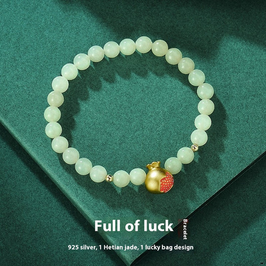 Pulsera de Jade Hetian Estilo Chino con Bambú y Protección - Para Mujer - Image 10