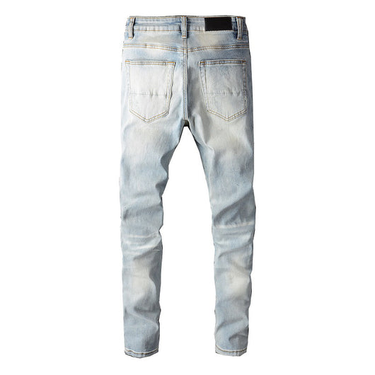 Jeans Skinny Ajustados con Algodón Elástico y Efecto Desgastado - Image 10
