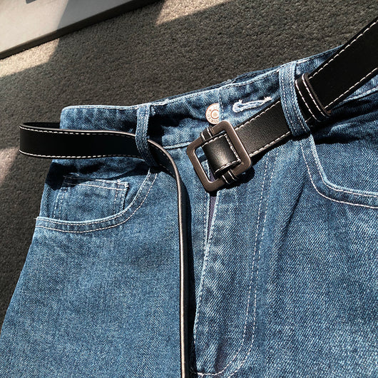 Cinturón Negro Casual Versátil para Hombre - Image 5