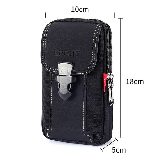 Bolsa Vertical Multifuncional de Lona para Cintura - 6.5 Pulgadas - Image 14