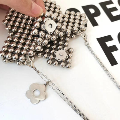 Bolso Mensajero Beaded con Detalles Brillantes - Accesorio Versátil para Diario - Image 7
