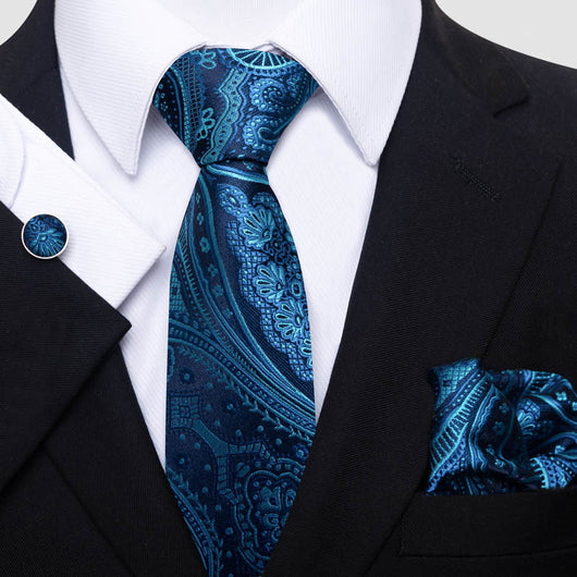 Conjunto de Corbata, Pañuelo y Gemelos para Hombre - Elegancia Empresarial - Image 13