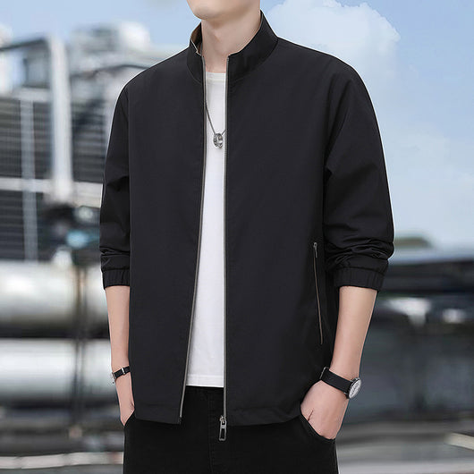 Chaqueta Casual Ejecutiva con Cuello Alzado Ligera para Hombre - Image 2
