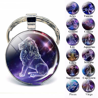 Llavero de los Doce Signos del Zodiaco - Regalo de Cumpleaños Personalizado - Image 2