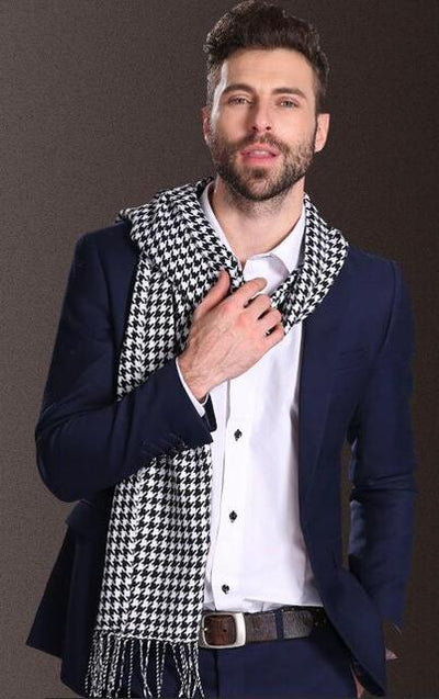 Bufanda Escocesa para Hombre Invierno Cálida Estilo Europa - Image 14