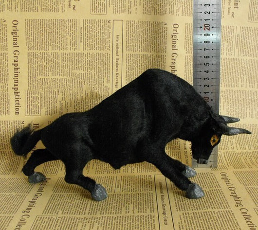 Ornamento Decorativo Toro Negro - Simulación de Lidia para Hogar y Oficina
