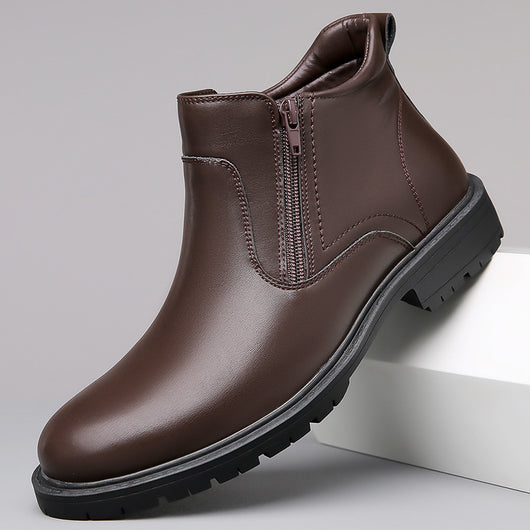 Zapatos Casuales Altos de Cuero para Hombre - Image 3